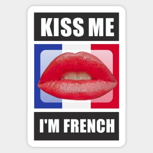 Kiss Me I'm French Sticker